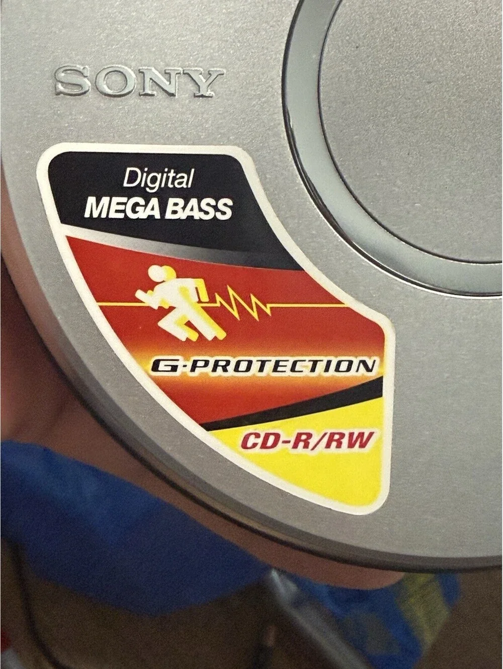 Sony Walkman D-EJ011 Portable CD Player Silver Mega Bass G-Protection Tested W/b
